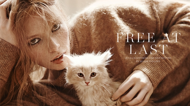 Джулия Хафстром в съемке для журнала Scandivinavia S/S/A/W