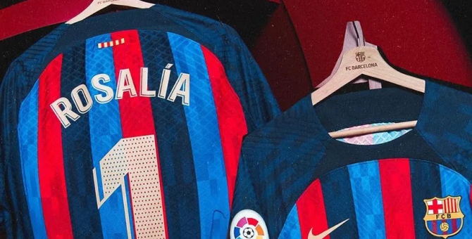 ФК «Барселона» выпустил коллаборацию с певицей Rosalía