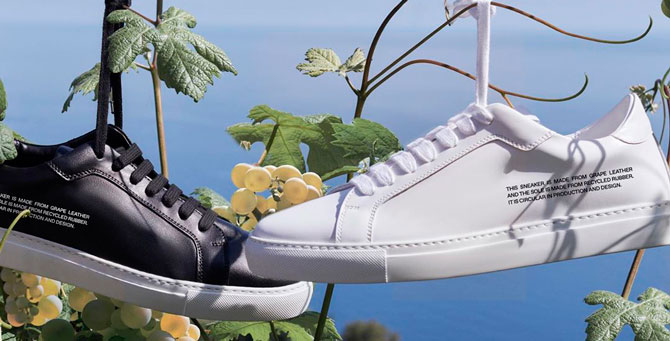 Pangaia выпустил экологичные кроссовки из виноградного жмыха