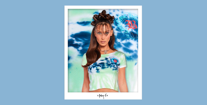 Белла Хадид выпустила коллаборацию с Chrome Hearts в технике тай-дай