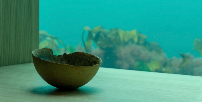 Посуда из песка и минералов для первого в Европе подводного ресторана