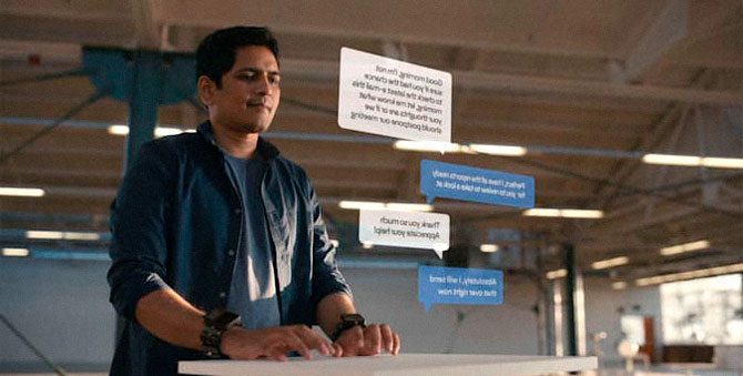 Facebook представил браслет с функцией дополненной реальности