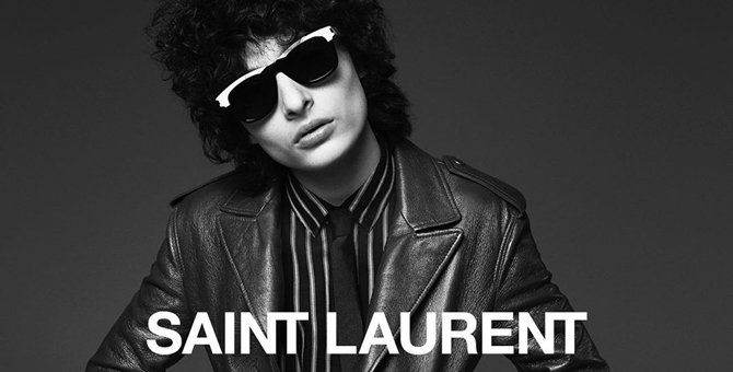 Финн Вулфхард из «Очень странных дел» снялся в кампании Saint Laurent