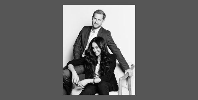 Меган Маркл и принц Гарри показали первые после «мегзита» официальные фотографии