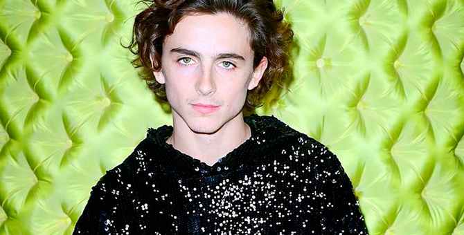 Тимоти Шаламе вышел на красную дорожку в худи из пайеток