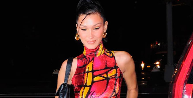 Белла Хадид отпраздновала день рождения в винтажном платье Dior