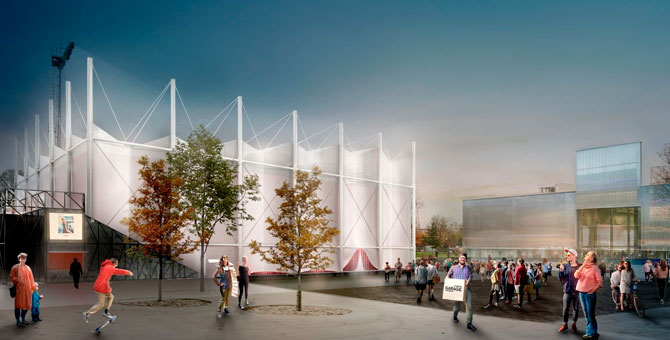 Музей «Гараж» анонсировал открытие летнего кинотеатра Garage Screen