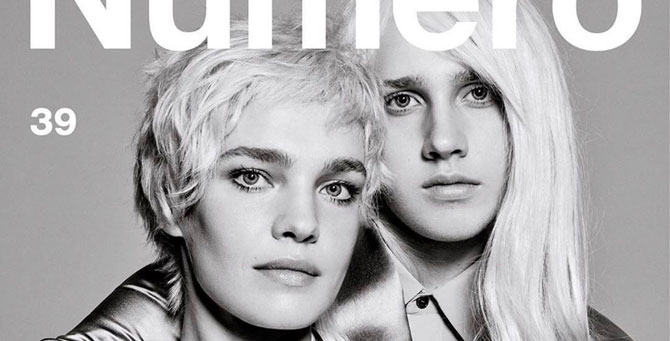 Сын Натальи Водяновой надел парик для обложки Numero