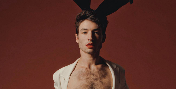 Эзра Миллер снялся для журнала Playboy