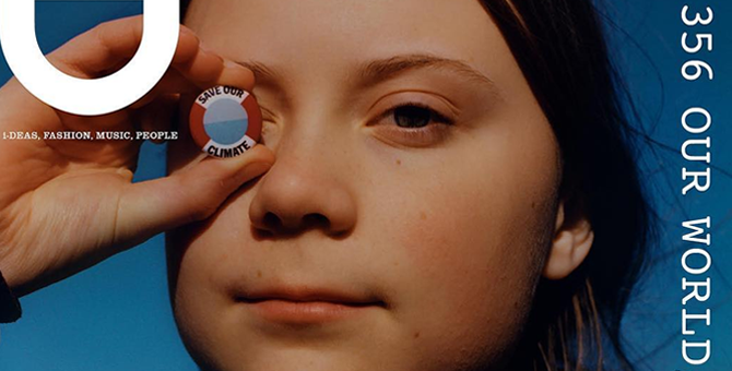 Номинированная на Нобелевскую премию мира школьница появилась на обложке i-D