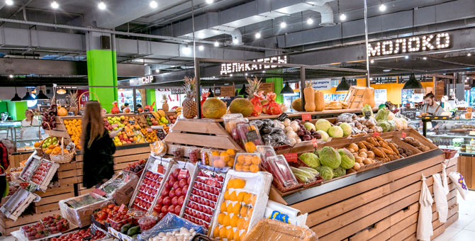 На юге Москвы открылся гастрономический центр нового формата «Зеленый рынок»