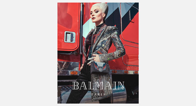 Дафна Гиннесс водит грузовик в новом видео Balmain