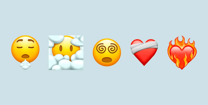 Вздох, облака и сумасшедшие глаза: вышли новые эмодзи 2021 года