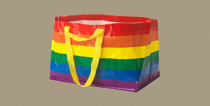 IKEA выпустила радужную сумку