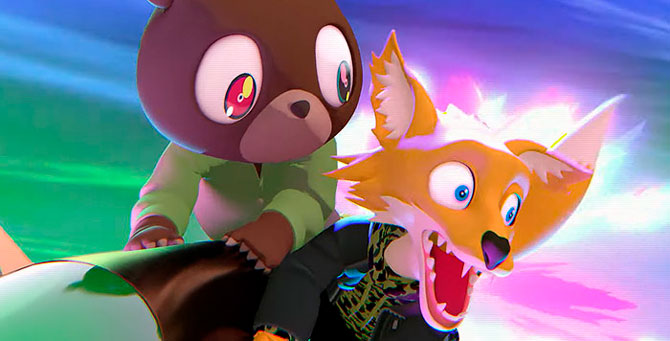 Канье Уэст и Kid Cudi показали тизер мультфильма «Kids See Ghosts»