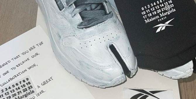 Ким Кардашьян показала тизер кроссовок-таби от Reebok