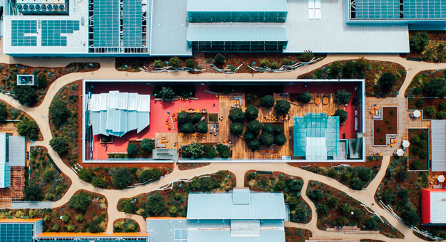 Как выглядит новый корпус в штаб-квартире Facebook по проекту Фрэнка Гери