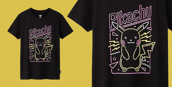 Пикачу и другие покемоны в новой коллекции футболок Uniqlo