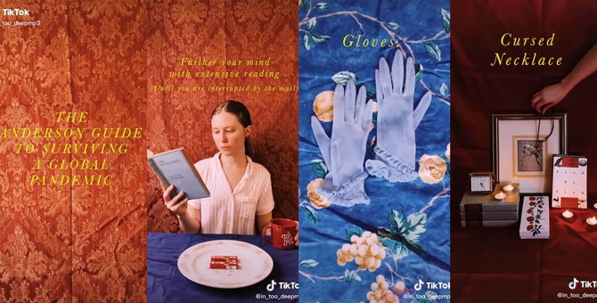 Тиктокер сняла фильм о карантине в духе Уэса Андерсона