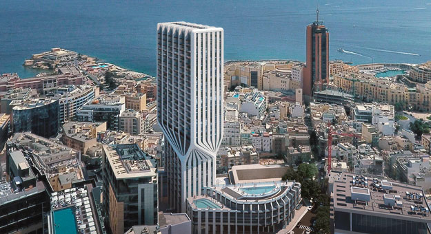 Как выглядит проект 31-этажной башни на Мальте от Zaha Hadid Architects