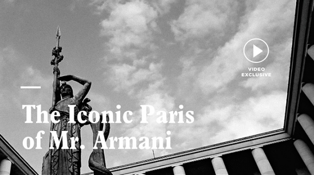 Серия роликов о мире haute couture Джорджо Армани