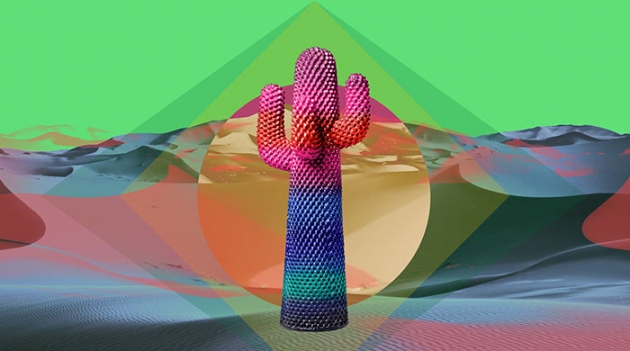 Пол Смит раскрасил знаменитую вешалку-кактус Gufram в свою фирменную полоску