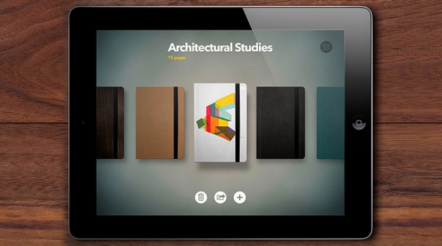 Приложение Book для iPad от Moleskinе