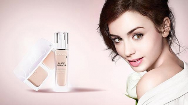 Лили Коллинз в новой рекламе Lancôme