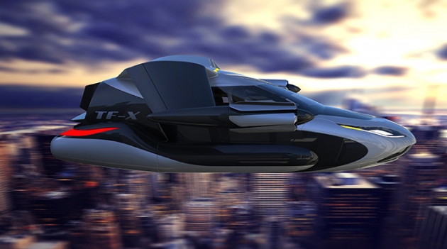 Назад в будущее: представлен концепт летающего автомобиля