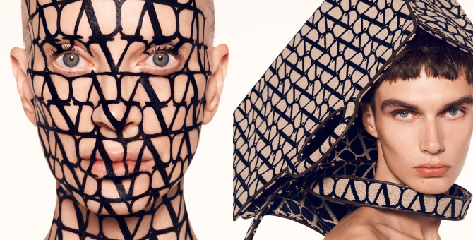 Valentino показал рекламную кампанию с акцентом на монограмме