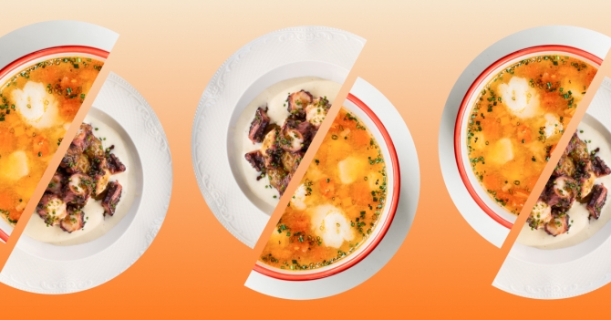 Новости ресторанов: борщ с вишней, волжский суп и осьминог по-галисийски