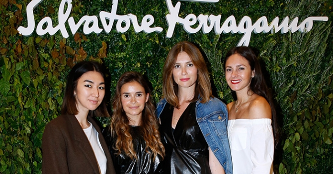 Гости открытия бутика Salvatore Ferragamo в Париже