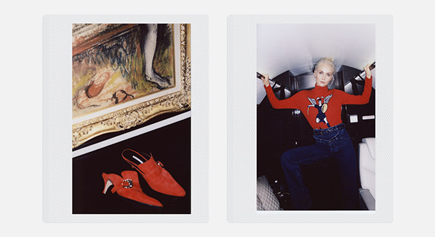 Ольга Карпуть: образ для показа новой коллекции Гоши Рубчинского