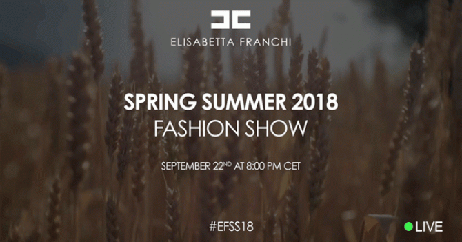 Прямая трансляция Elisabetta Franchi весна-лето 2018