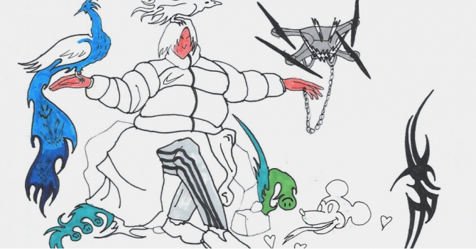 Художники рисуют в рамках проекта BURO. New Cool: Владимир Карташов