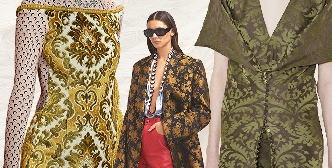 Ковры, одеяла и мебельная обивка. Принты и фактуры сезона осень-зима 2020 настраивают на уют