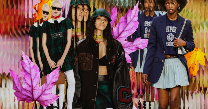 Белые колготки и плиссированные юбки. Школьный дресс-код? Нет, новые коллекции