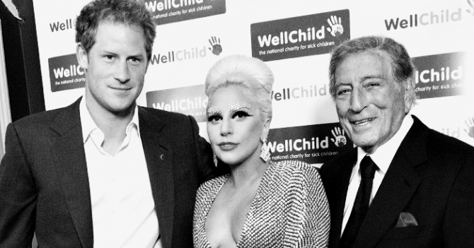 Принц Гарри на концерте Леди Гаги и Тони Беннетта