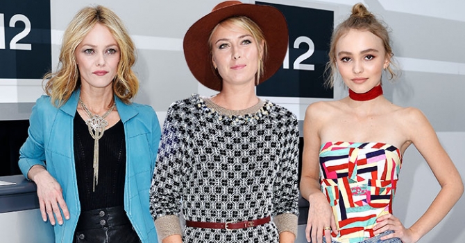 Гости показа Chanel, весна-лето 2016