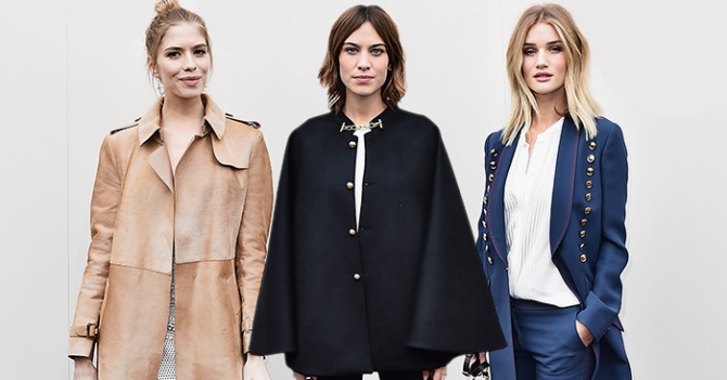 Гости показа Burberry в Лондоне