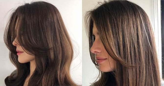 Челка до подбородка — новый тренд