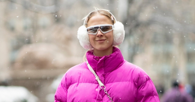 Мех и смешные панамы. Посмотрите стритстайл с Недели моды в Нью-Йорке