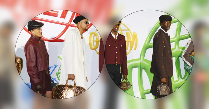 Фото дня: бэкстейдж показа Louis Vuitton menswear 2024