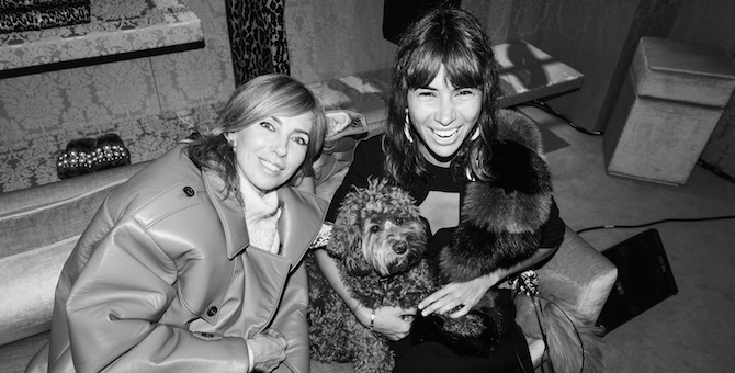 Гости коктейля Miu Miu в бутике в Столешниковом переулке