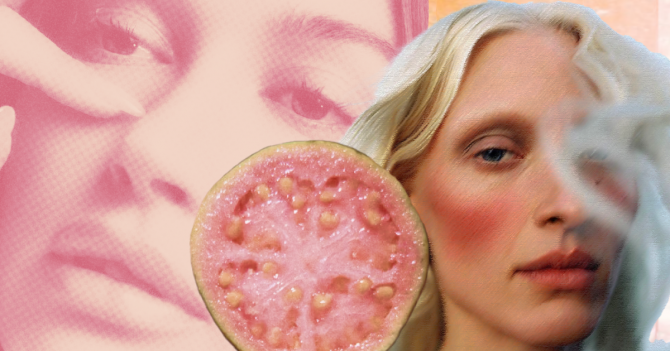 Guava Girl: тренд на макияж цвета тропического фрукта — носим как Селена Гомес, Эль Фаннинг и Фиби Дайневор