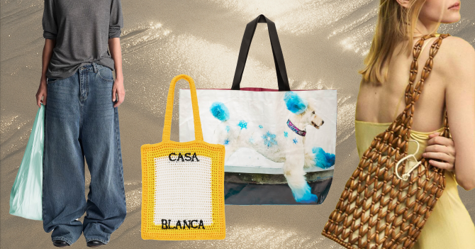 Шопперы, тоуты и мешки: 22 сумки для пляжа и города