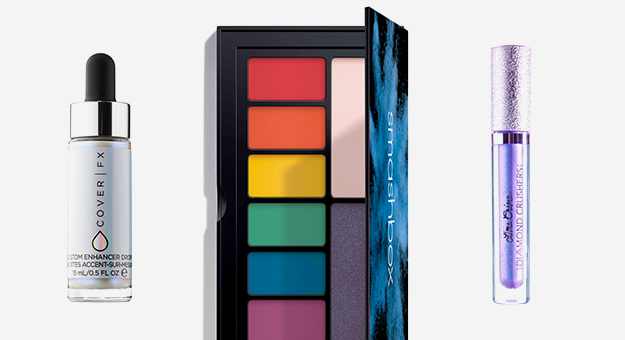 Тени, помады и хайлайтеры с электрическим и голографическим эффектом