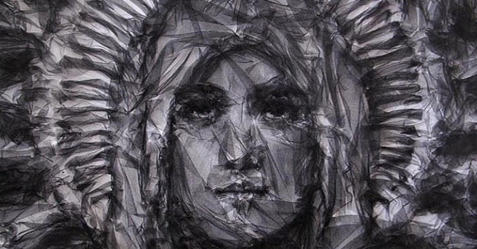 Бенджамин Шайн создал портреты из тканей