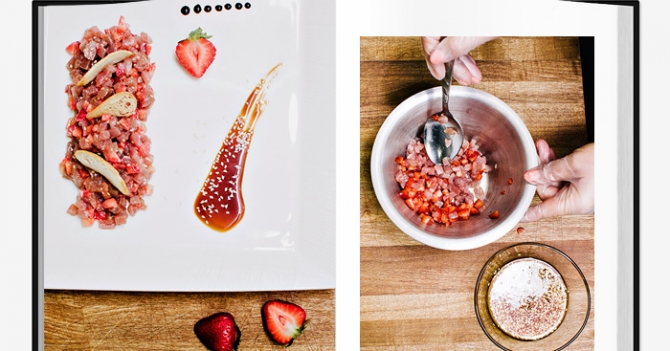 Блюдо недели: тар-тар из тунца с клубникой