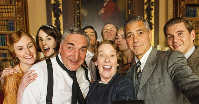 Джордж Клуни и Джоанна Ламли в специальном выпуске \"Аббатства Даунтон\"